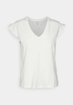 ONLY Tall ONLMAY STRIPE FRILL 2 PACK - Print T-shirt - Cloud Dancer/black 11 ONLY Tall ONLMAY STRIPE FRILL 2 PACK - Print T-shirt - Cloud Dancer/black -ONLY Tall Shop 544826d7fb7e4d55a51802a4f7b54ecd