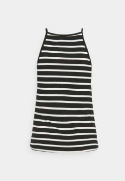 ONLY Tall ONLMAY LIFE STRIPE 2 PACK - Top - Black/black With Cloud Dancer -ONLY Tall Shop 55e66383d75a40e69db0d9098ff84fb8