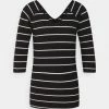 ONLY Tall ONLFIFI VNECK - Long Sleeved Top - Black/cloud Dancer -ONLY Tall Shop 5805be512a484228bb1aee9a21664ddd