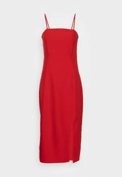 ONLY Tall ONLTORI ABBA SLIM SLIT DRESS - Cocktail Dress / Party Dress - Mars Red