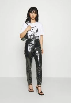 ONLY Tall ONLTASSIE SHINY - Trousers - Black -ONLY Tall Shop 5c621630e375490eaa194c2ca3b3ed62