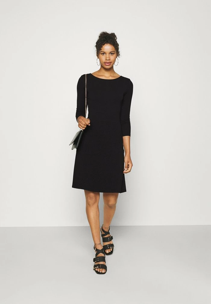 ONLY Tall ONLLIVE LOVE LACE UP SKATER DRESS - Jersey Dress - Black 4 ONLY Tall ONLLIVE LOVE LACE UP SKATER DRESS - Jersey Dress - Black - Image 2