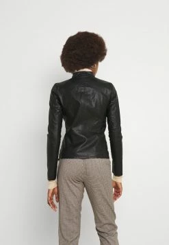 ONLY Tall ONLMELISA JACKET - Faux Leather Jacket - Black -ONLY Tall Shop 5d1fb82451604311baae9a18f12feeab