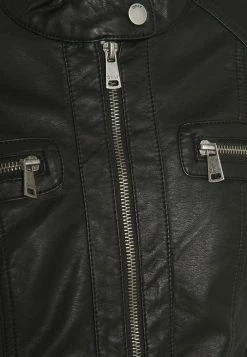 ONLY Tall ONLBANDIT BIKER - Faux Leather Jacket - Black -ONLY Tall Shop 5e2210c80d7c4f94a2ec0dd960954773