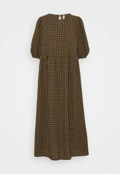 ONLY Tall ONLYARITZA CHECK CALF DRESS - Maxi Dress - Tigers Eye