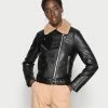ONLY Tall ONLHADLEY PAD TED FAUX BIKER - Faux Leather Jacket - Black -ONLY Tall Shop 64966b58098e4b2abd6c72f48c86ab47