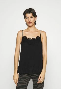 ONLY Tall ONLPETUNIA PLISSE SINGLETWVN - Top - Black