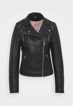 ONLY Tall ONLGEMMA BIKER - Faux Leather Jacket - Black -ONLY Tall Shop 66b2f1260d304aa587ac6acb0d0d1402