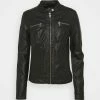 ONLY Tall ONLBANDIT BIKER - Faux Leather Jacket - Black -ONLY Tall Shop 6d11b5dc3f7d4bf99e880384de9fde2c