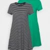 ONLY Tall ONLMAY POCKET DRESS 2 PACK - Jersey Dress - Simply Green/night Sky -ONLY Tall Shop 6dab6d0a0f1d4a789ecb0895b5cfee8e