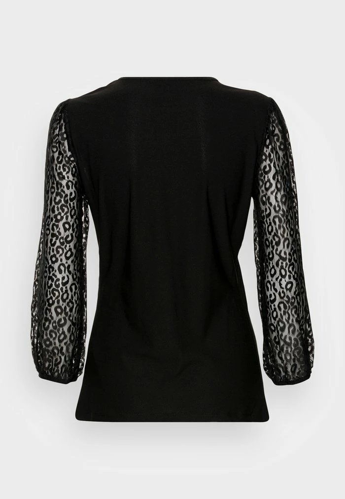 ONLY Tall ONLSILJA MIX - Long Sleeved Top - Black 4 ONLY Tall ONLSILJA MIX - Long Sleeved Top - Black - Image 2