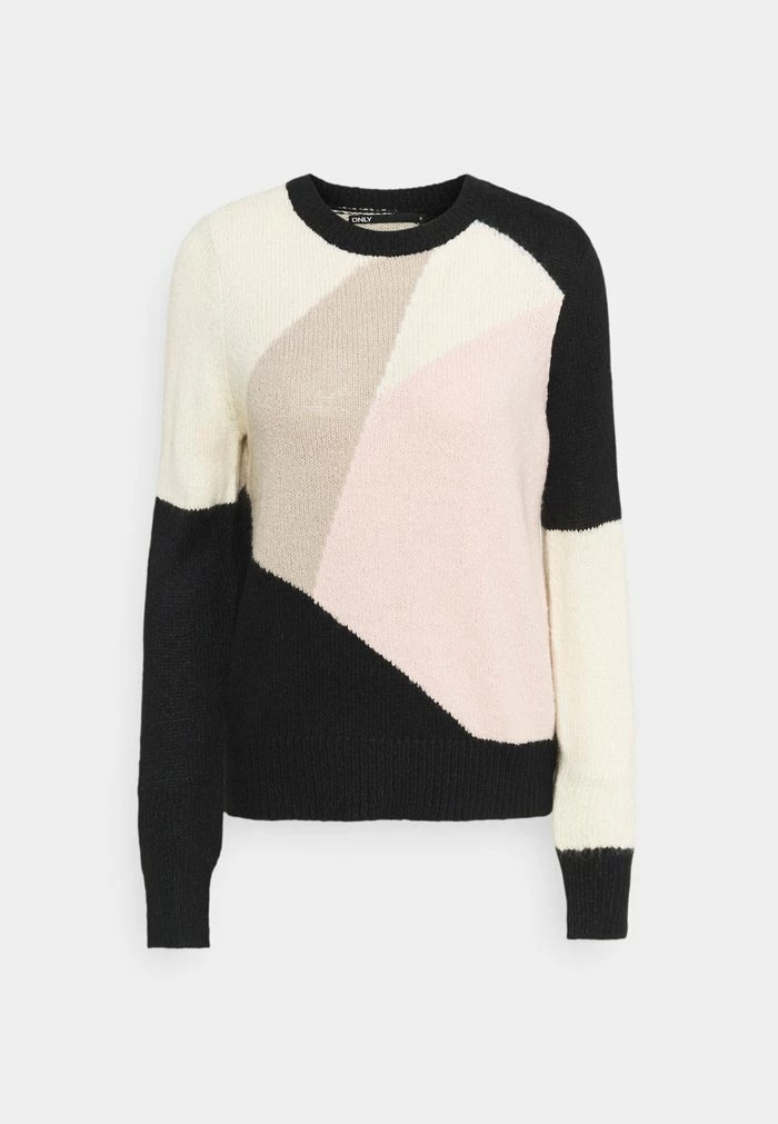 ONLY Tall ONLMARCIL - Jumper - Black/almond Milk/simply Taupe/rose 3 ONLY Tall ONLMARCIL - Jumper - Black/almond Milk/simply Taupe/rose