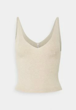 ONLY Tall ONLCOZY CROPPED - Print T-shirt - Pumice Stone Melange