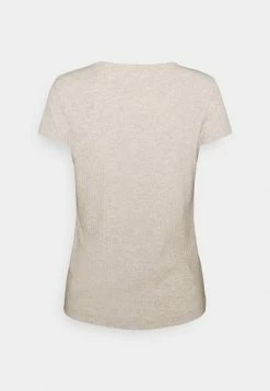 ONLY Tall ONLNELLA BUTTON - Print T-shirt - Oatmeal -ONLY Tall Shop 732d6d2c4e194dfe97c0bf7bbe445053