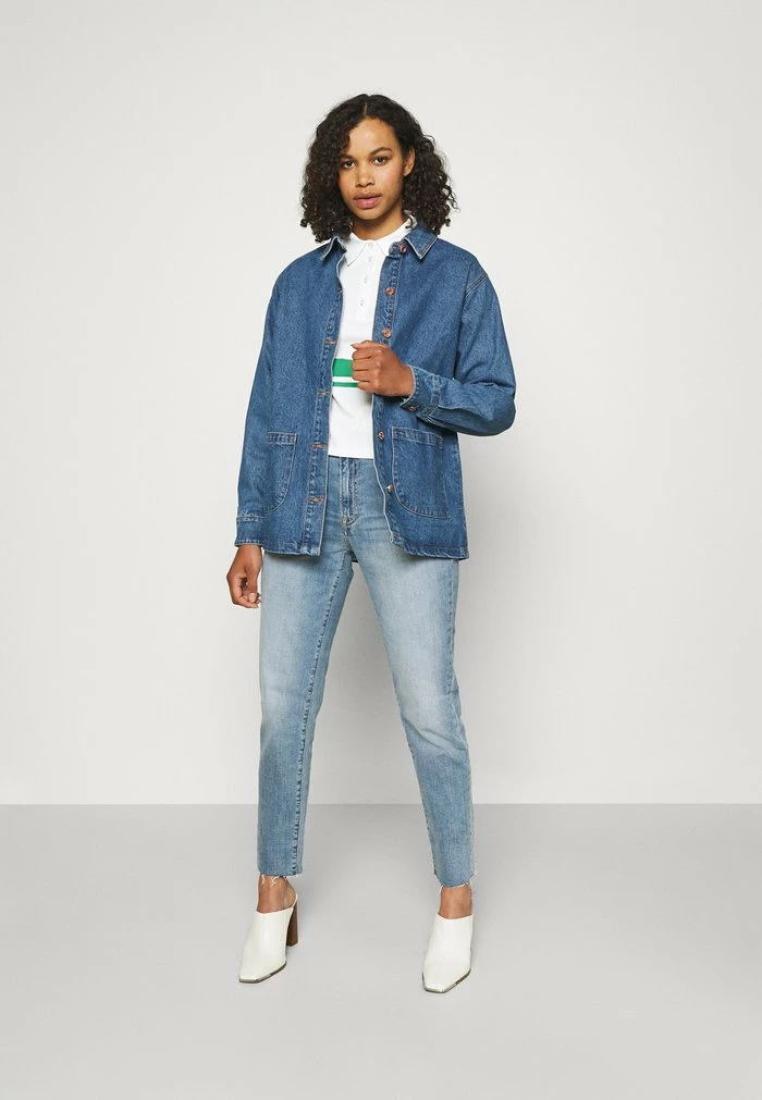 ONLY Tall ONLLIMA - Polo Shirt - White/green 4 ONLY Tall ONLLIMA - Polo Shirt - White/green - Image 2