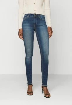 ONLY Tall ONLBLUSH LIFE MID - Jeans Skinny Fit - Dark Blue Denim