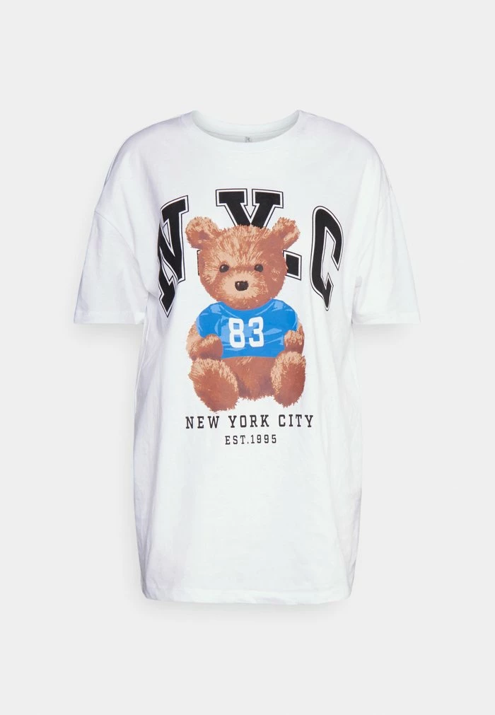 ONLY Tall ONLBEAR OVERSIZE - Print T-shirt - Bright White 6 ONLY Tall ONLBEAR OVERSIZE - Print T-shirt - Bright White - Image 4