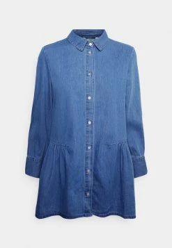 ONLY Tall ONLNEW CANBERRA - Button-down Blouse - Light Medium Blue Denim
