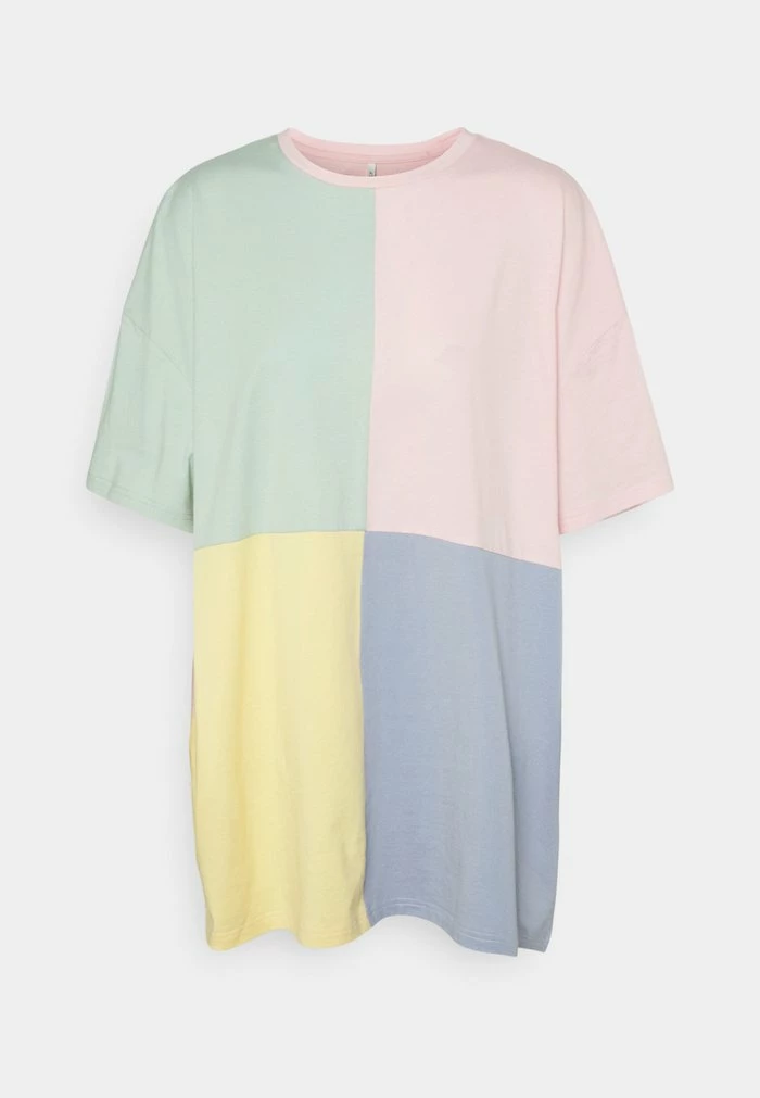 ONLY Tall ONLJULIE OVERSIZE TEE - Print T-shirt - Eventide Parfait Pink/harbor Gray/straw 3 ONLY Tall ONLJULIE OVERSIZE TEE - Print T-shirt - Eventide Parfait Pink/harbor Gray/straw
