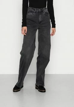 ONLY Tall ONLHOPEEX HIGH WIDE LEG - Relaxed Fit Jeans - Black Denim