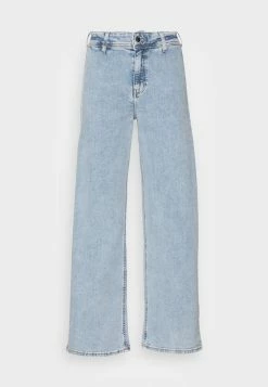 ONLY Tall ONLSYLVIE CLEAN WIDE - Straight Leg Jeans - Light Blue Denim