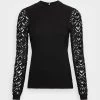 ONLY Tall ONLMILLE LILOL MIX - Long Sleeved Top - Black