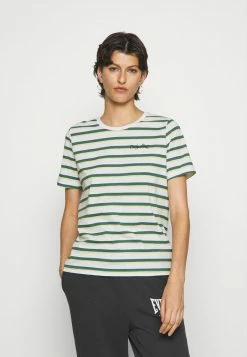 ONLY Tall ONLINC LIFE O-NECK STRIPE TEE - Print T-shirt - White/mallard Green/dusky Citron