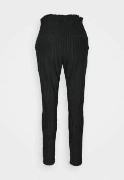 ONLY Tall ONLPOPTRASH PINSTRIPE FRILL PANT - Trousers - Black/white -ONLY Tall Shop 88417aca6b014511b50db957fc1d2b09