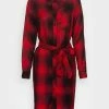 ONLY Tall ONLRILEY LIFE CHECK DRESS - Shirt Dress - Mineral Red -ONLY Tall Shop 88ce659bf365453c97b380707ea55b1b