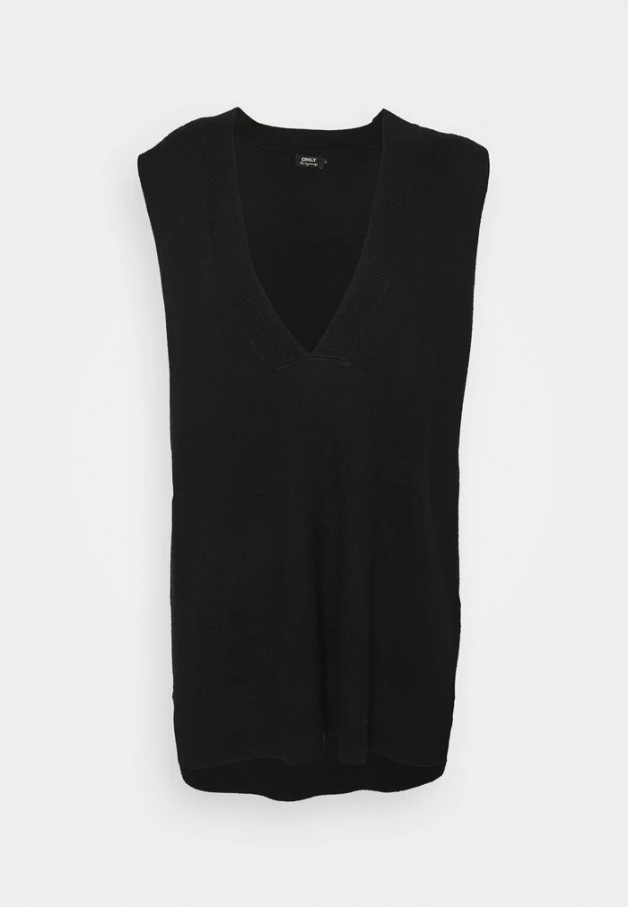 ONLY Tall ONLDALLAS V-NECK VEST - Jumper - Black 6 ONLY Tall ONLDALLAS V-NECK VEST - Jumper - Black - Image 4