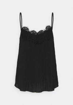 ONLY Tall ONLPETUNIA PLISSE SINGLETWVN - Top - Black -ONLY Tall Shop 8afc27ca04a94287a2c9183cc2b565d3