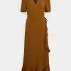 ONLY Tall ONLMETTE WRAP MIDI DRESS - Day Dress - Toffee -ONLY Tall Shop 8b6ef05e0df34c5c862843e0102b286c