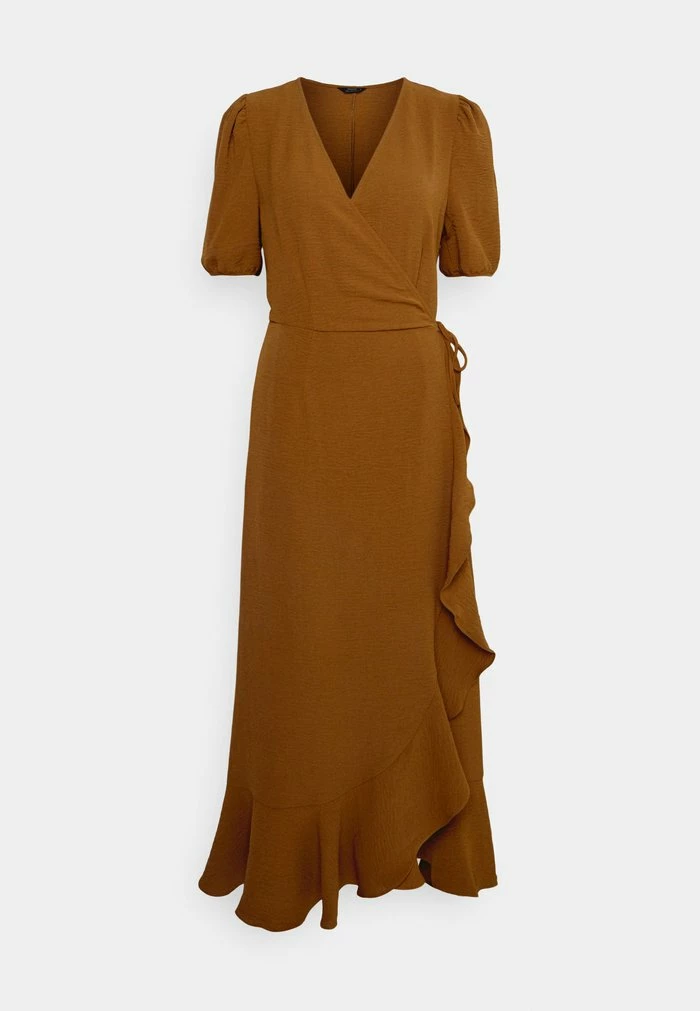 ONLY Tall ONLMETTE WRAP MIDI DRESS - Day Dress - Toffee 3 ONLY Tall ONLMETTE WRAP MIDI DRESS - Day Dress - Toffee