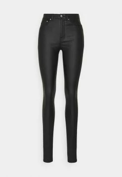 ONLY Tall ONLPAOLA SKINNYCOATED - Trousers - Black -ONLY Tall Shop 8be8bdc411c84b7aade931e6c2ee390f