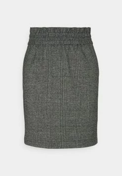 ONLY Tall ONLPOPTRASH PINZON EASY CHECK SKIRT - Mini Skirt - Dark Grey Melange -ONLY Tall Shop 8c49a48e8e7a461c8e33f4ee8d0ddcdb