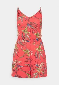 ONLY Tall ONLNOVA LUX MALIBU PLAYSUIT - Jumpsuit - Mineral Red Bright Tropical