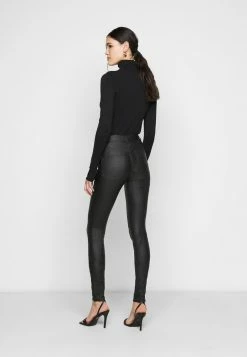 ONLY Tall ONLOPTION SUPER COAT - Jeans Skinny Fit - Black -ONLY Tall Shop 8e9e1977cd7440dd931a1c376959c62c