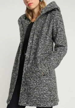 ONLY Tall ONLSEDONA COAT - Short Coat - Dark Grey Melange -ONLY Tall Shop 8f8fd043055745958d1d3f700649f75a