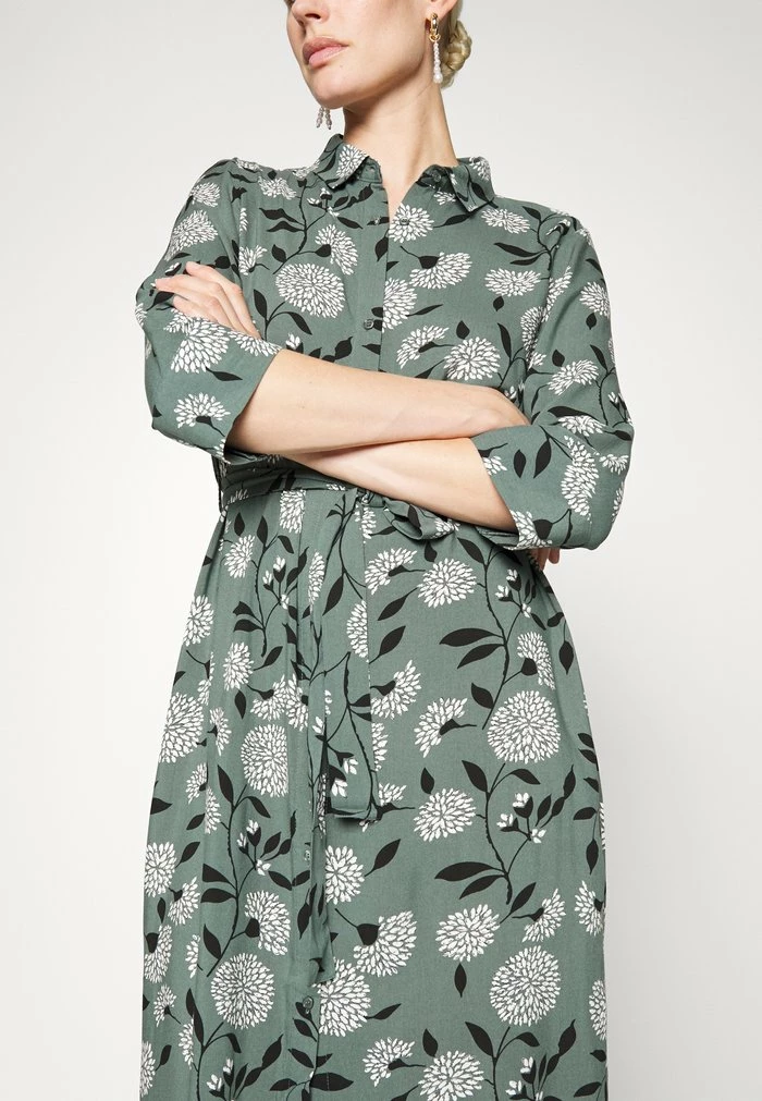 ONLY Tall ONLNOVA LIFE SHIRT DRESS TALL - Shirt Dress - Balsam Green/white 9 ONLY Tall ONLNOVA LIFE SHIRT DRESS TALL - Shirt Dress - Balsam Green/white - Image 7