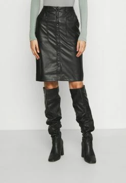 ONLY Tall ONLLAUREN VOLA BUT SKIRT - Pencil Skirt - Black