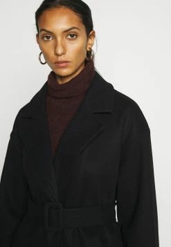 ONLY Tall ONLEMMA LONG WRAP COAT - Classic Coat - Black -ONLY Tall Shop 90e9526de9ff4a0caa4209ae11f321cb