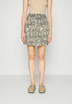 ONLY Tall ONLFREDERIKKE SMOCK SKIRT - Mini Skirt - Cloud Dancer/yellow