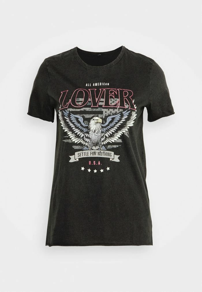 ONLY Tall ONLLUCY - Print T-shirt - Black 3 ONLY Tall ONLLUCY - Print T-shirt - Black