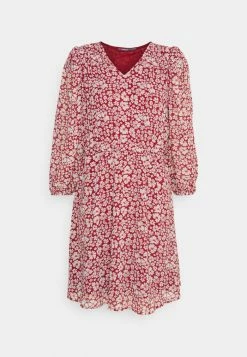 ONLY Tall ONLCITTY V NECK DRESS - Day Dress - Red