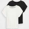ONLY Tall ONLMAY PLAIN 2 PACK - Print T-shirt - Black/cloud Dancer -ONLY Tall Shop 935c981e574c41f49045e0896be90954
