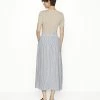 ONLY Tall ONLLINETTE LINEN SKIRT - A-line Skirt - White Stripes/light Blue -ONLY Tall Shop 9401c779f5c3463ebad34832c2ae9418