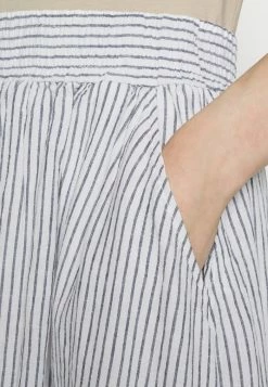 ONLY Tall ONLLINETTE LINEN SKIRT - A-line Skirt - White Stripes/light Blue -ONLY Tall Shop 9498f217d1c94c24b7133ad2f91545e0