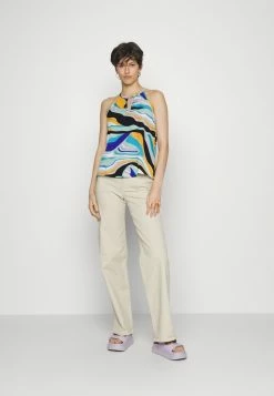 ONLY Tall ONLNOVA LUX KEYHOLE - Top - Blue -ONLY Tall Shop 94f72b4045724cfcbc7fbe74dc6e6859