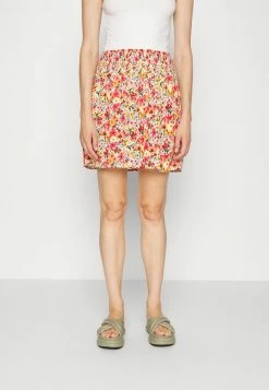 ONLY Tall ONLFREDERIKKE SMOCK SKIRT - Mini Skirt - Cloud Dancer/pink