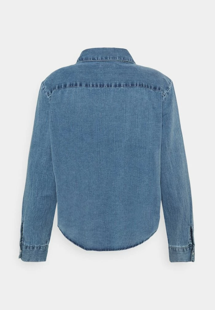 ONLY Tall ONLLECEY KNOT - Button-down Blouse - Medium Blue Denim 4 ONLY Tall ONLLECEY KNOT - Button-down Blouse - Medium Blue Denim - Image 2